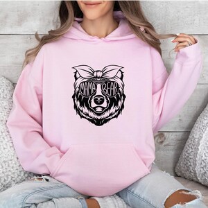 Mama Bear Hoodie, Funny Mum Hoodie, Mom Christmas Gift, Mum To Be Gift, New Mum Gift, Mothers Day Top, Mother Birthday Gift, Cute Mummy Gift image 1