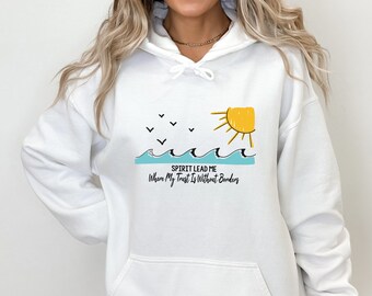 Mental Health Hoodie, Spirit Lead Me Hoodie, Religious Hoodie, Christian Hoodie, Inspirational Quote Hoodie, Faith Hoodie, Inspirational Top