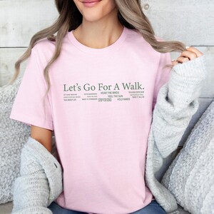 Walking Club Shirt, Walk Shirt, Let's Go Shirt, Walk Gift, Jogging Shirt, Funny Walk T shirt, Hiking Shirt, Let's Walk T shirt, Outdoors Tee image 4