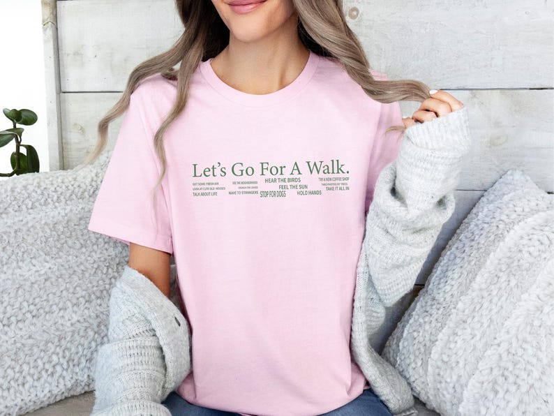 Walking Club Shirt, Walk Shirt, Let's Go Shirt, Walk Gift, Jogging Shirt, Funny Walk T shirt, Hiking Shirt, Let's Walk T shirt, Outdoors Tee image 4