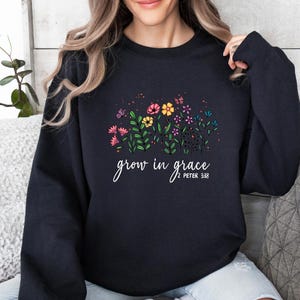 Religious Sweatshirt, Jesus Sweater, Bible Verse Jumper, Spiritual Sweater, Christian Sweatshirt, Inspirational Sweater, Faith Sweatshirt image 3