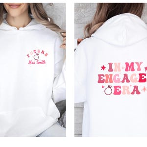 Sweat à capuche « Future mariée », Sweat à capuche « Fiancée », Cadeau pour fiancés, Cadeau pour jeunes fiancés, Cadeau pour future mariée, À mon époque, Cadeau de fiançailles, Sweat à capuche de mariage, Bientôt madame