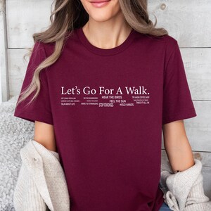 Walking Club Shirt, Walk Shirt, Let's Go Shirt, Walk Gift, Jogging Shirt, Funny Walk T shirt, Hiking Shirt, Let's Walk T shirt, Outdoors Tee image 6