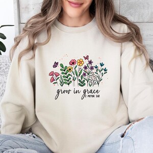 Religious Sweatshirt, Jesus Sweater, Bible Verse Jumper, Spiritual Sweater, Christian Sweatshirt, Inspirational Sweater, Faith Sweatshirt image 2