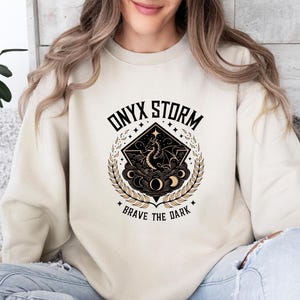 Onyx Storm Sweatshirt, Booktok Merch, Basgiath War College, Bookish Sweater, Fourth Wing Jumper, Iron Flame Merch, Acotar Sweatshirt image 3