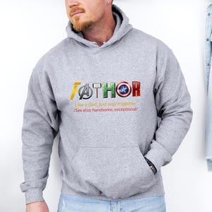 Fathor Hoodie, Avengers Dad Hoodie, Funny Dad Hoodie, Dad Birthday Gift, Dad Marvel Hoodie Father's Day Gift, Fathers Day Hoodie image 4