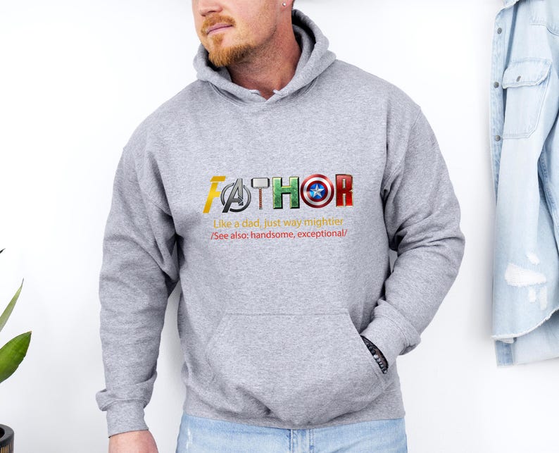 Fathor Hoodie, Avengers Dad Hoodie, Funny Dad Hoodie, Dad Birthday Gift, Dad Marvel Hoodie Father's Day Gift, Fathers Day Hoodie image 4