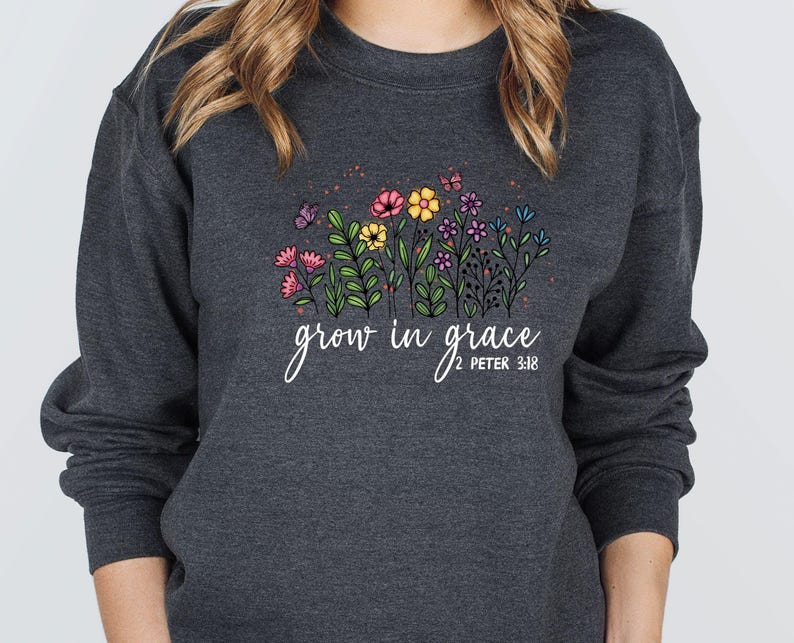 Religious Sweatshirt, Jesus Sweater, Bible Verse Jumper, Spiritual Sweater, Christian Sweatshirt, Inspirational Sweater, Faith Sweatshirt image 6