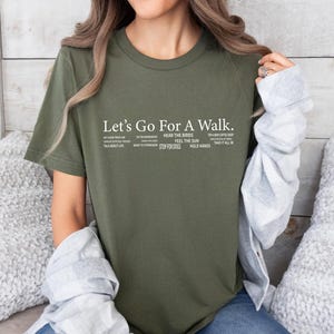Walking Club Shirt, Walk Shirt, Let's Go Shirt, Walk Gift, Jogging Shirt, Funny Walk T shirt, Hiking Shirt, Let's Walk T shirt, Outdoors Tee image 5