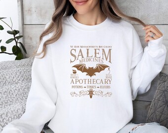 Salem Sweatshirt, Medicines Sweatshirt, Apothecary Witches Jumper, Funny Witch Sweater, Salem Medicines Apothecary, Potion Sweatshirt