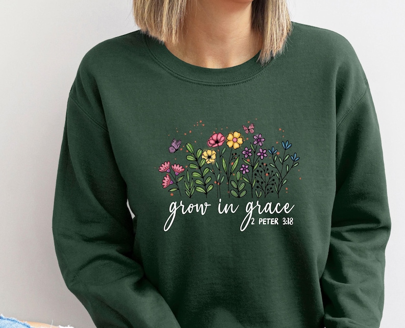 Religious Sweatshirt, Jesus Sweater, Bible Verse Jumper, Spiritual Sweater, Christian Sweatshirt, Inspirational Sweater, Faith Sweatshirt image 5