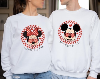 Micky Paar Pullover, Micky Maus, Micky Maus Sweatshirt, Minnie Maus Sweatshirt, Micky Maus Pullover, Micky Maus Pullover
