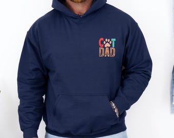 Cat Dad Hoodie, Cat Lover Hoodie, Fathers Day Hoodie, Dad Cat Gift, Father's Day Jumper, Cat Owner Hoodie, Dad Birthday Gift