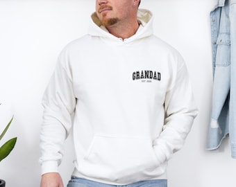 Grandad Hoodie, Personalised Grandpa, New Grandad Gift, Grandad To Be, Grandfather Hoodie, Grandpa To Be Gift, Promoted To Grandpa