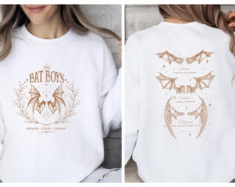 The Bat Boys Sweatshirt, Bookish Merc Sweater, Velaris Jumper, Mystical Top, Book Lover Gifts, Cassian And Feyre, The Night Court Illyrians