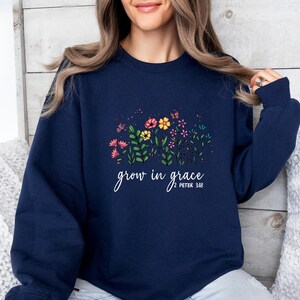 Religious Sweatshirt, Jesus Sweater, Bible Verse Jumper, Spiritual Sweater, Christian Sweatshirt, Inspirational Sweater, Faith Sweatshirt image 4