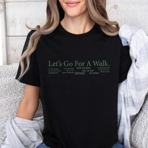 Walking Club Shirt, Walk Shirt, Let's Go Shirt, Walk Gift, Jogging Shirt, Funny Walk T shirt, Hiking Shirt, Let's Walk T shirt, Outdoors Tee image 2