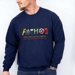 Sweat-shirt Papa, Cadeau Avengers pour papa, Pull papa humoristique, Cadeau de Noël papa, Pull fête des pères, Cadeau Avengers papa, Pull Marvel papa