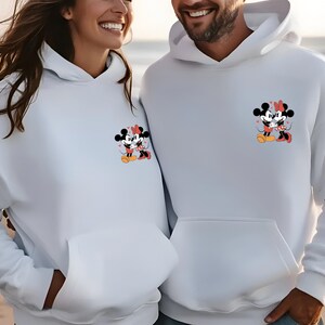 Disney Couple Hoodie, Minnie Mouse Hoodie, Mickey Mouse Hoodie, Better Together Jumper, Disneyworld Hoodie, Valentines Day Gift 画像 6
