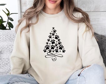 Christmas Dog Sweatshirt, Christmas Tree Sweater, Dog Mum Sweater, Christmas Sweatshirt, Dog Lover Gift, Funny Christmas, Merry Christmas