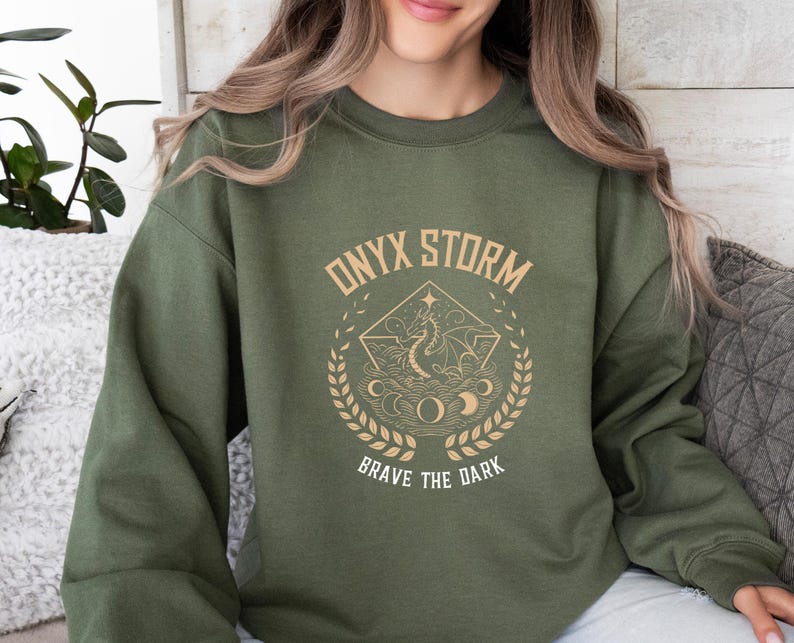 Onyx Storm Sweatshirt, Booktok Merch, Basgiath War College, Bookish Sweater, Fourth Wing Jumper, Iron Flame Merch, Acotar Sweatshirt image 5
