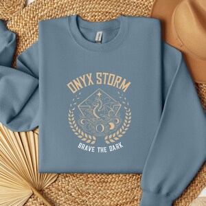 Onyx Storm Sweatshirt, Booktok Merch, Basgiath War College, Bookish Sweater, Fourth Wing Jumper, Iron Flame Merch, Acotar Sweatshirt image 6