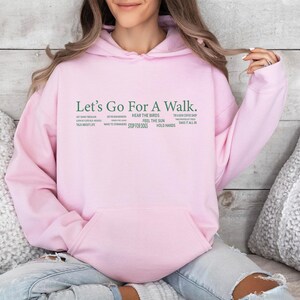 Walk Hoodie, Let's Go Hoodie, Walk Gift, Jogging Hoodie, Funny Walk Hoodie, Outdoors Hoodie, Walking Clothing Hoodie, Hiking Hoodie image 5