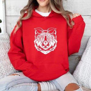 Mama Bear Hoodie, Funny Mum Hoodie, Mom Christmas Gift, Mum To Be Gift, New Mum Gift, Mothers Day Top, Mother Birthday Gift, Cute Mummy Gift image 6