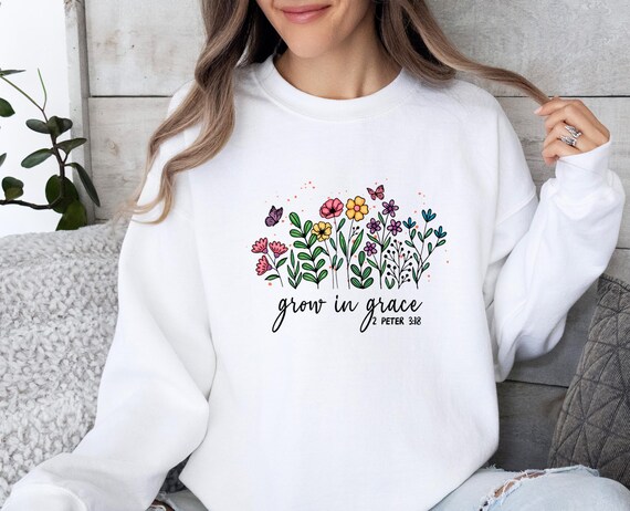 Religious Sweatshirt, Jesus Sweater, Bible Verse Jumper, Spiritual Sweater, Christian Sweatshirt, Inspirational Sweater, Faith Sweatshirt