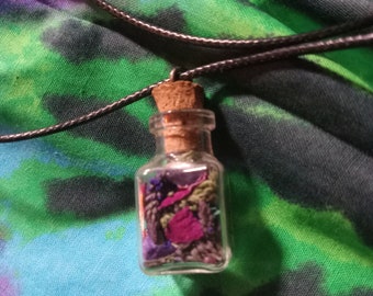 Mini Herb Bottle Necklace