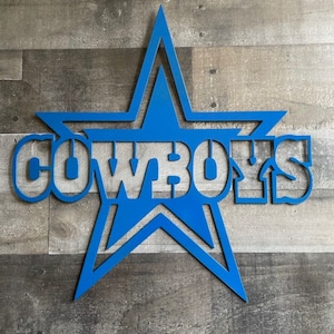 Dallas Cowboys metal wall decor, metal wall art, metal decor, football, Dallas cowboys