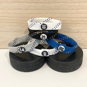 Custom Hockey Skate lace bracelet - Hockey bracelet - hockey gift - Hockey mom gifts -