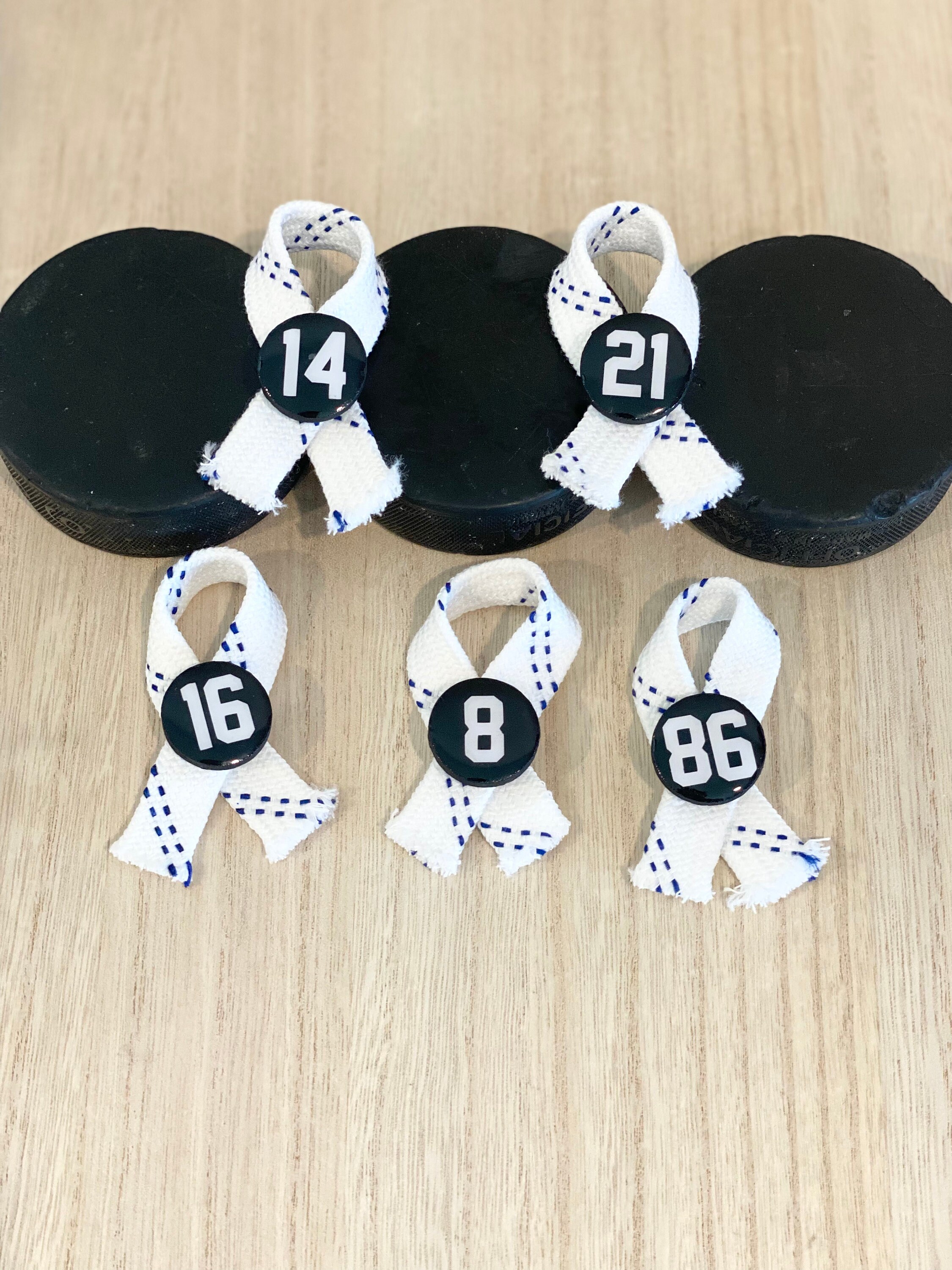 Custom Hockey Lace Pins With Your Players Number Custom Pins Etsy