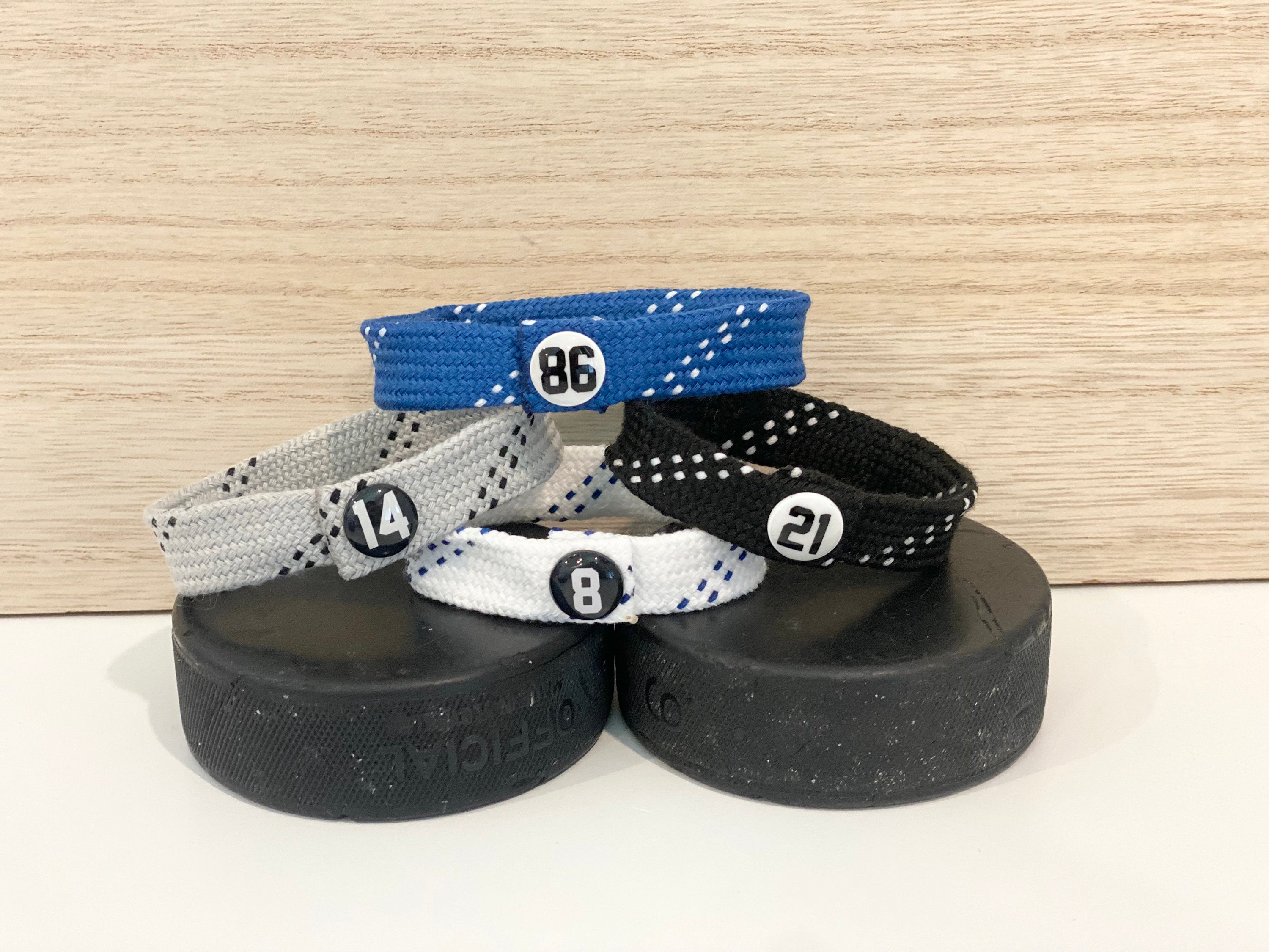 Custom Hockey Skate Lace Bracelet Hockey Bracelet Hockey Etsy