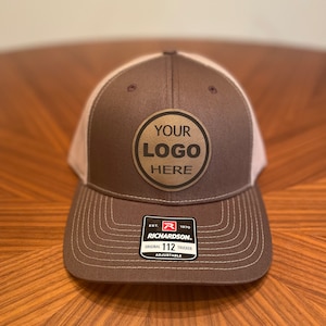 Custom leather patch hat