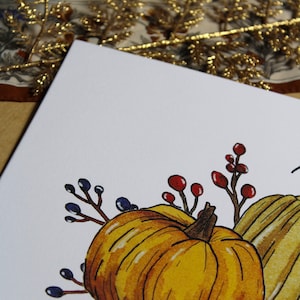 Tableau mural aquarelle unique Reproduction courges Carte d'amour nature Affiche unique automne courge champignon Affiche botanique ancienne