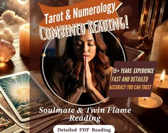 Psychic Soulmate & Twin Flame Reading – Accurate Love Insights, Tarot and Numerology Guidance, Fast and Detailed Answers