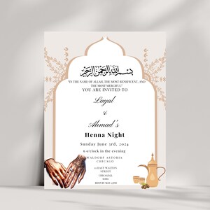 Henna Mehndi-uitnodiging: de henna-collectie