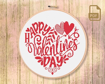 Schema punto croce per San Valentino, schema punto croce a forma di cuore, schema punto croce per San Valentino Schema punto croce per San Valentino #l_016