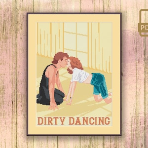 Dirty Dancing Cross Stitch Pattern, Dance In Kellermans Cross Stitch Pattern, Retro Travel Cross Stitch Pattern, Movie Cross Stitch #tv_080