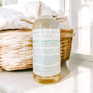 Liquid Laundry Detergent  | Plant + Earth Mineral Based Laundry Detergent | Clean Detergent | Highly Concentrated Laundry Detergent