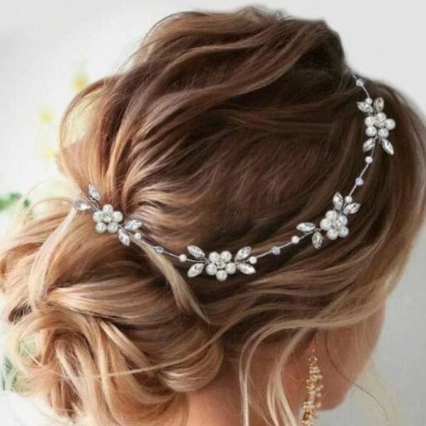 Elegant Bridal Headwear | Women's Rhinestone Faux Pearl Headband Headwear