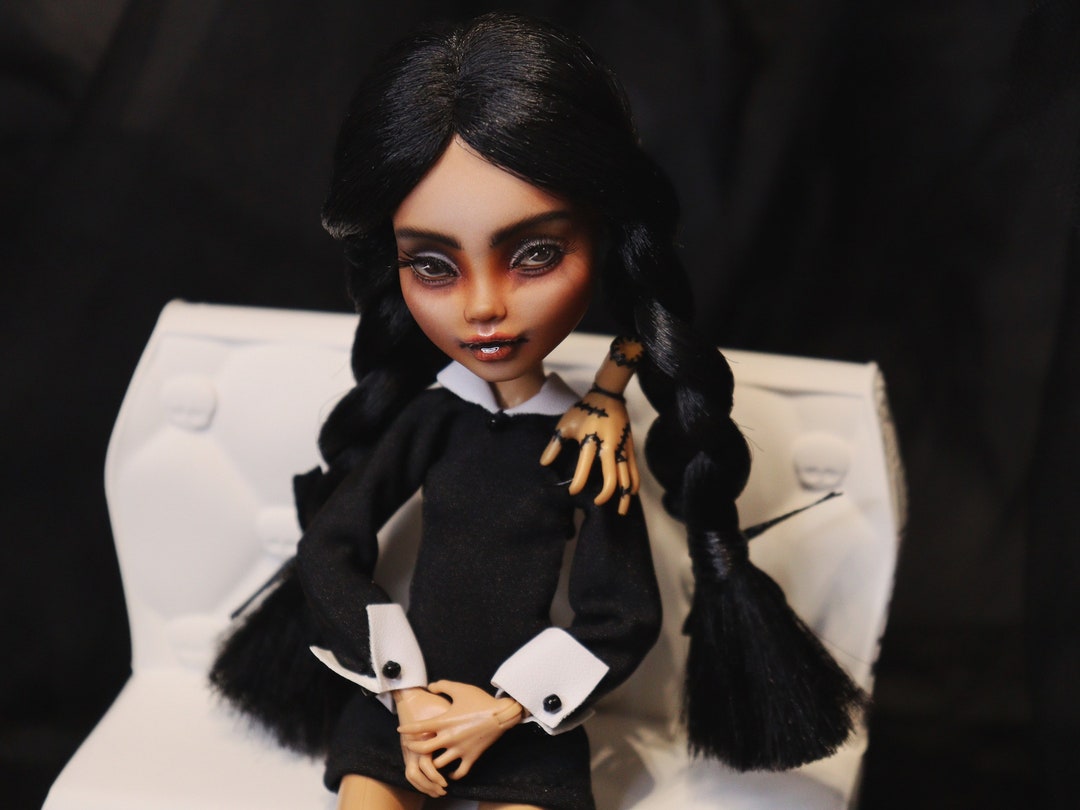 OOAK Doll Wednesday Addams Monster High Etsy