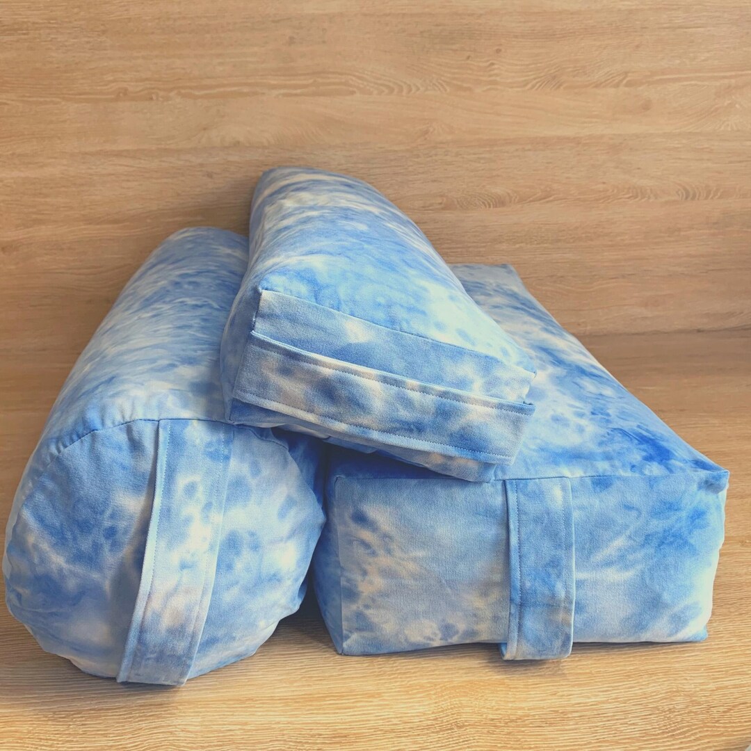 PORCELAIN Yoga Bolster Covers 3pcs Set Pranayama Etsy