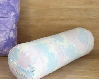 Round Yoga Bolster Covers, Cylindrical Yoga Pillow Case, Cotton Canvas 24x8x8" COVER ONLY on CLearance