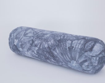 Cylindrical Yoga Bolster Covers, Studio Wholesale Available, 12oz Tie-dye Natural Cotton Canvas