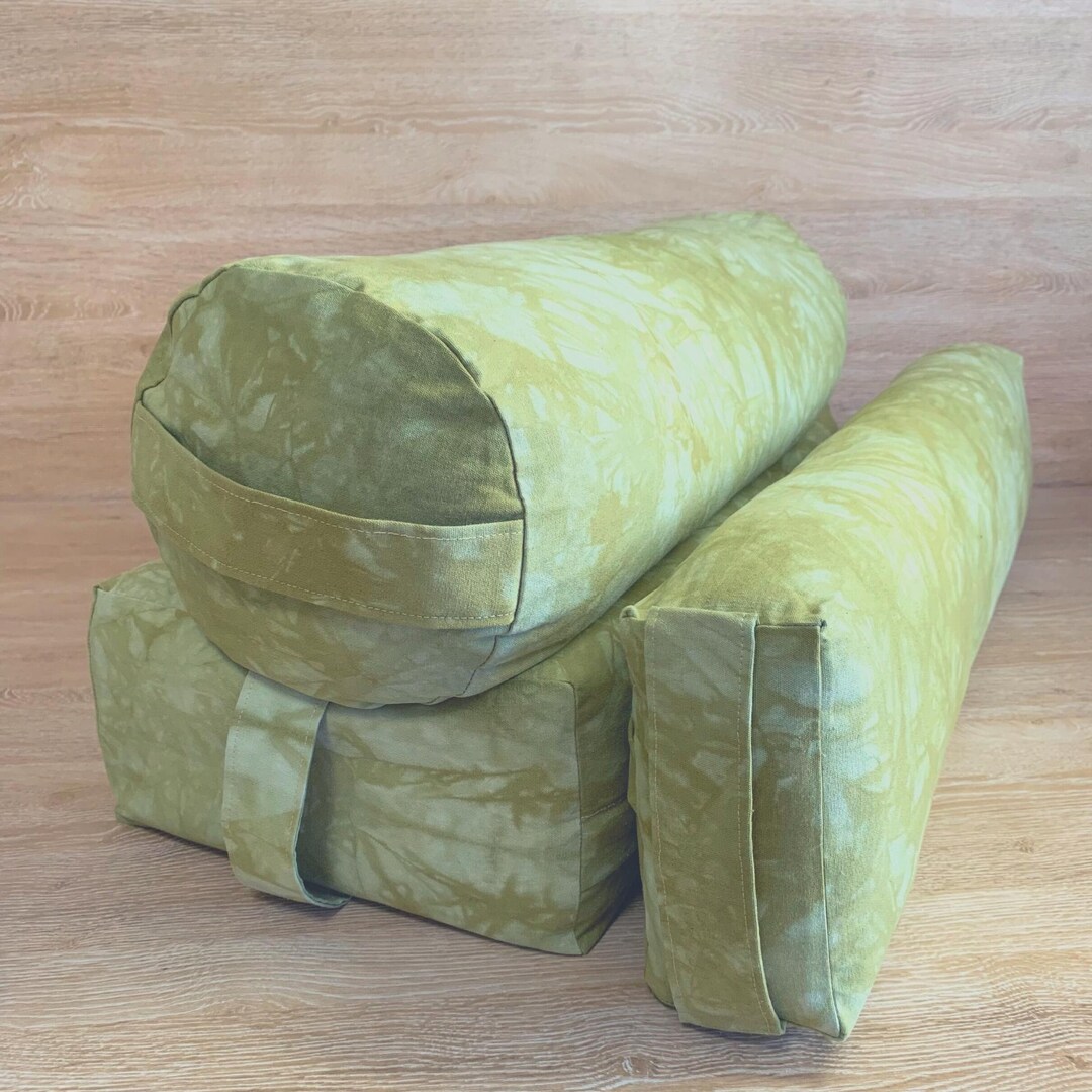 Yoga Bolster Cover Set of 3pcs Set Pranayama Rectangular & Etsy