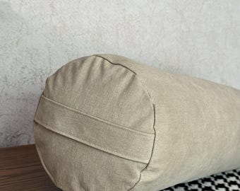 27" x9" Handmade Cotton Canvas Yoga Bolster Cover, COVER only!
