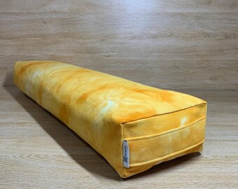 12oz Pranayama Yoga Bolster Yoga Pillow Case, Tie-dye Cotton Canvas COVER only!