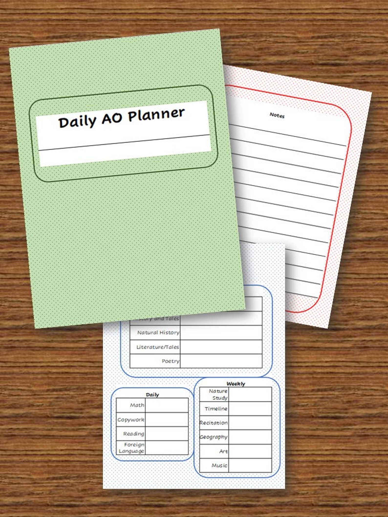 Ambleside Online Year 1 Printable Planner - Etsy